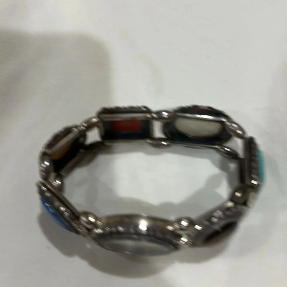 Vintage Ecclissi Sterling Multi-stone watch - Picture 6 of 7